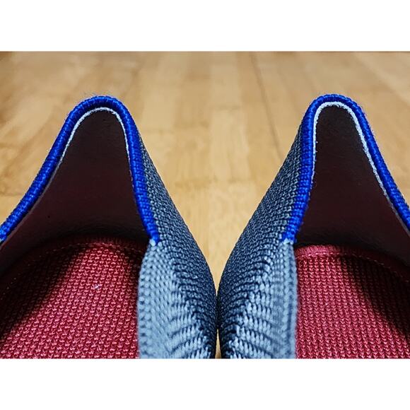 ROTHY'S The Flat Round Toe Gray Knit Birdseye Ballet Comfort Shoes Size 5.5 - Picture 9 of 9